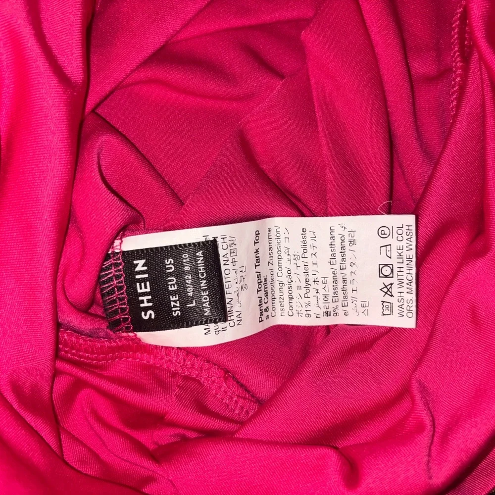 SHEIN Vibrant Fuchsia Three- Piece Active Set - Picture 6 of 8